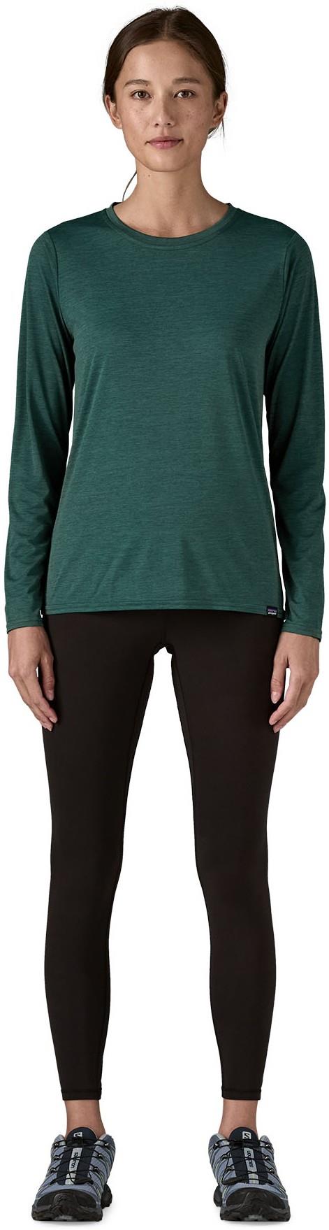 Capilene Cool Daily LS Shirt - Womens - cascade green - light cascade green x-dye 1