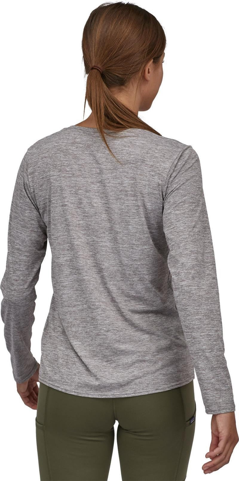 Capilene Cool Daily LS Shirt - Womens - feather grey 1