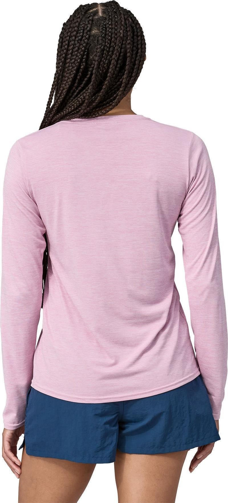 Capilene Cool Daily LS Shirt - Womens - milkweed mauve / light milkweed mauve x-dye 1