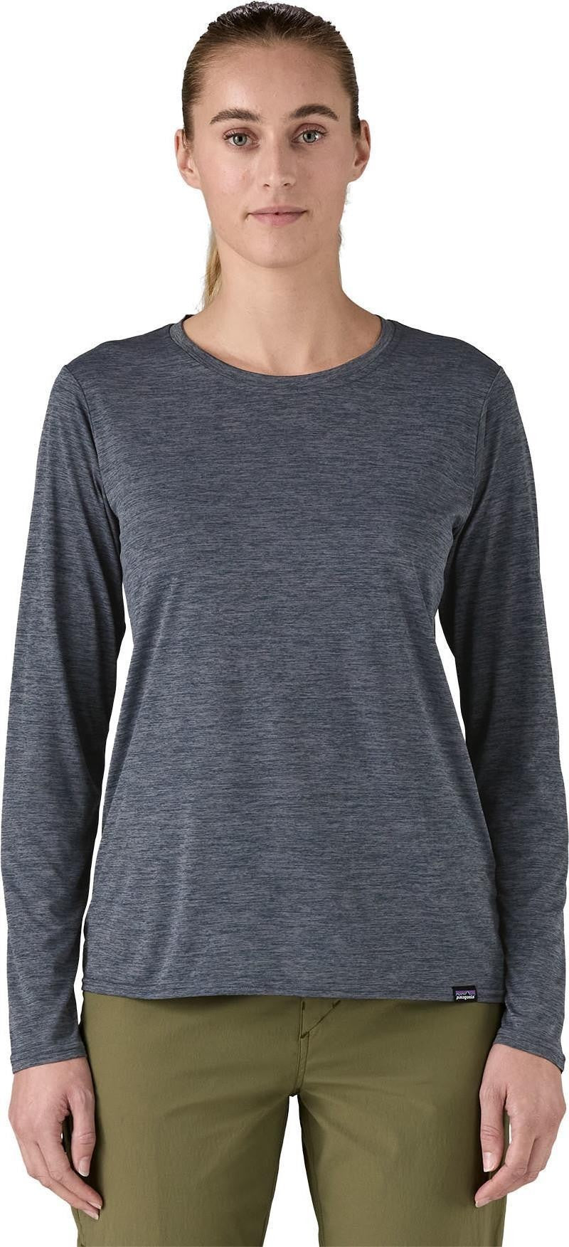 Capilene Cool Daily LS Shirt - Womens - smolder blue - light smolder blue x-dye 1