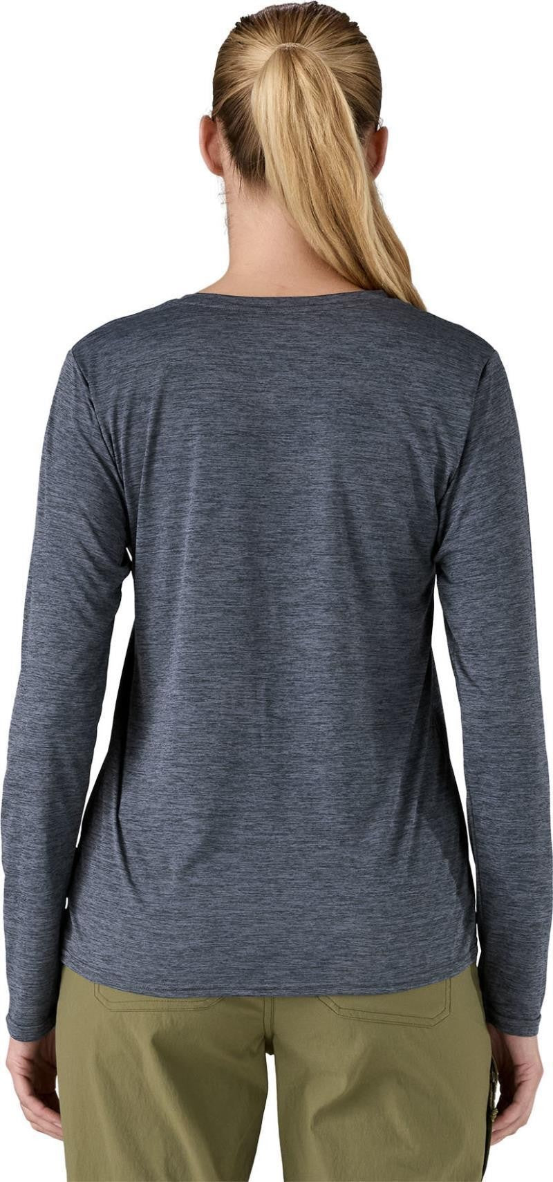 Capilene Cool Daily LS Shirt - Womens - smolder blue - light smolder blue x-dye 1