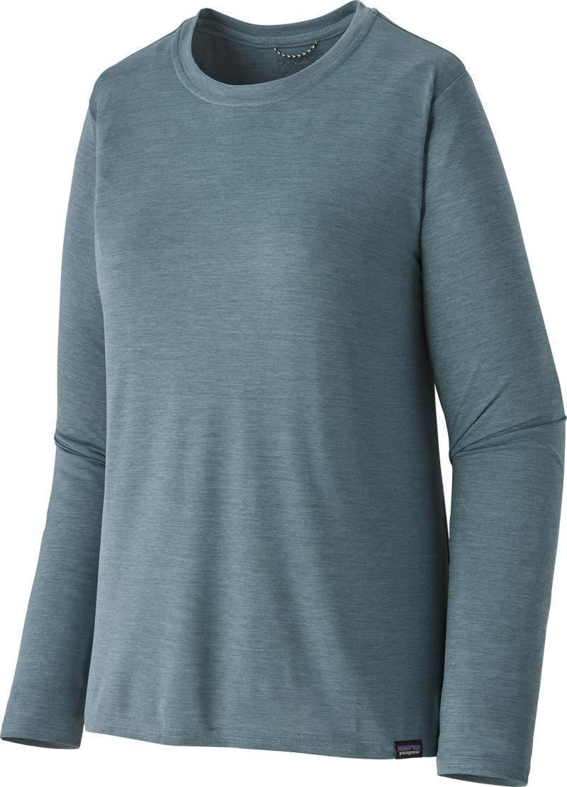 Capilene Cool Daily LS Shirt - Womens - steam blue / light plume grey x-dye 1