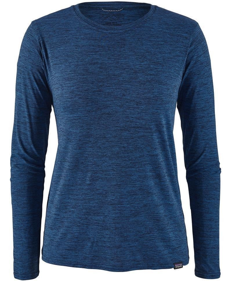 Capilene Cool Daily LS Shirt - Womens - viking blue - navy blue x-dye 1