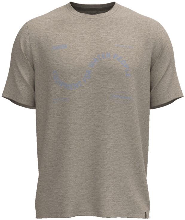 Capilene Cool Daily SS Shirt - Findiver Flag - Mens - albatross grey / dark albatross grey x-dye 1