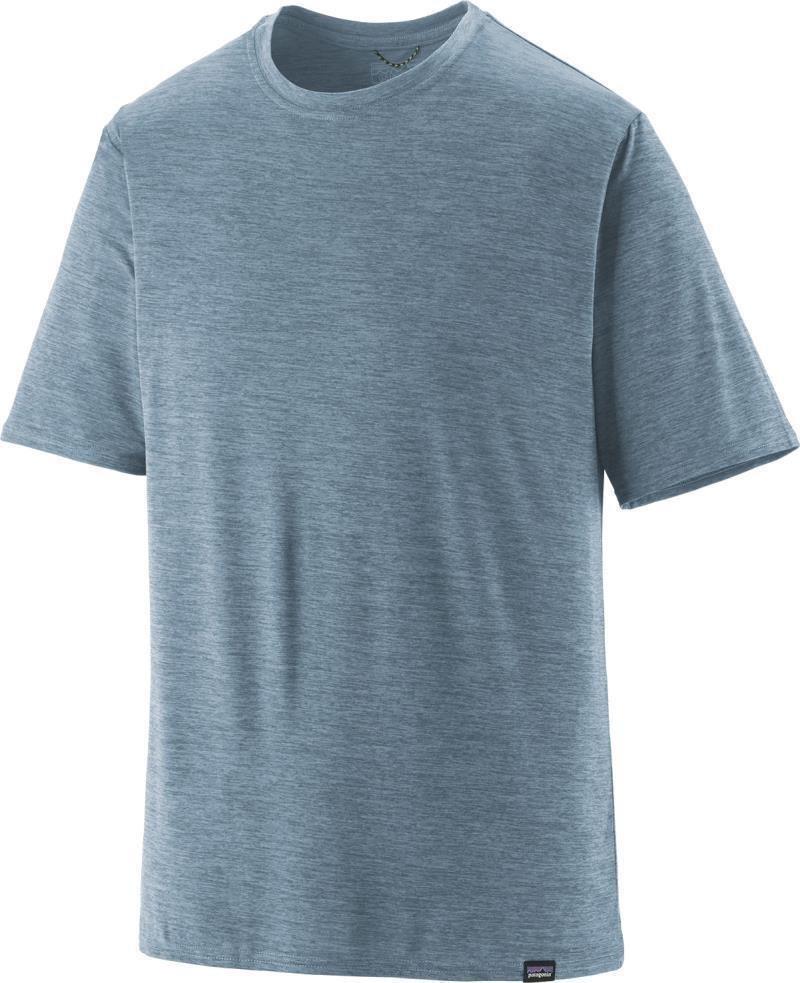 Capilene Cool Daily SS Shirt - Mens - steam blue / light plume grey x-dye 1