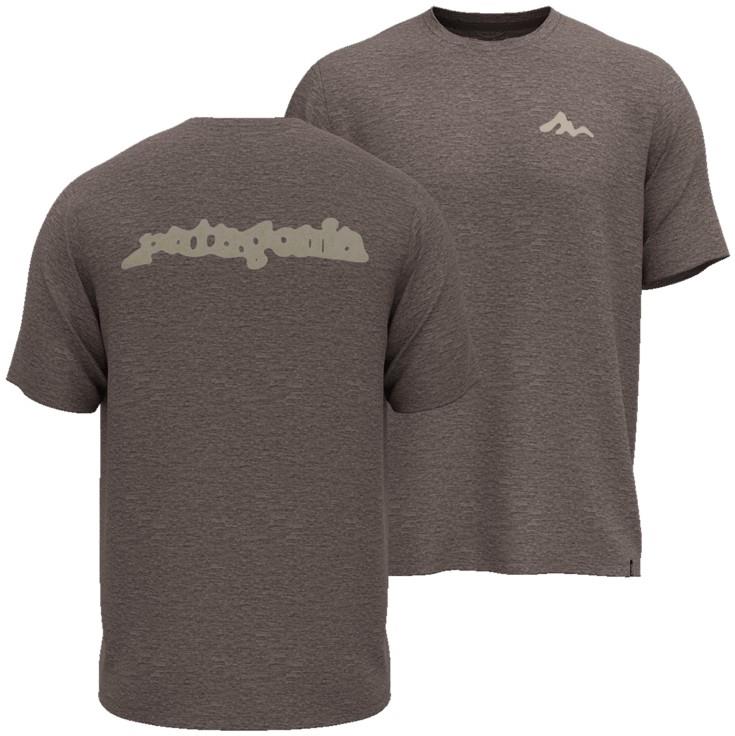 Capilene Cool Daily SS Shirt - Mountain Movement - Mens - crimini taupe / light crimini taupe x-dye 1