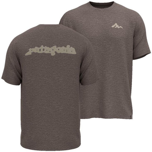 Capilene Cool Daily SS Shirt - Mountain Movement - Mens - crimini taupe / light crimini taupe x-dye 1