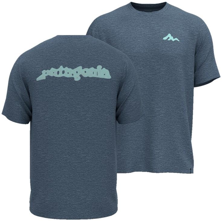 Capilene Cool Daily SS Shirt - Mountain Movement - Mens - freshwater blue / light freshwater blue x-dye 1