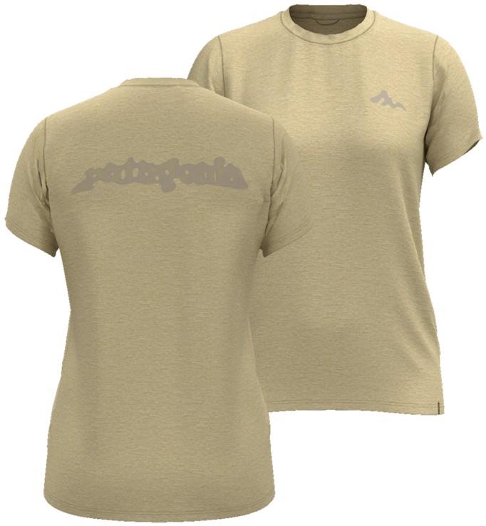 Capilene Cool Daily SS Shirt - Mountain Movement - Womens - chamois yellow / dark chamois yellow x-dye 1