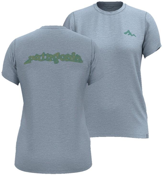 Capilene Cool Daily SS Shirt - Mountain Movement - Womens - steam blue / dark steam blue x-dye 1