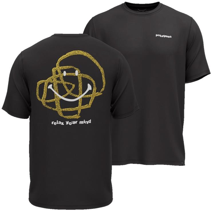 Capilene Cool Daily SS Shirt - Rock & Relax - Mens - black 1