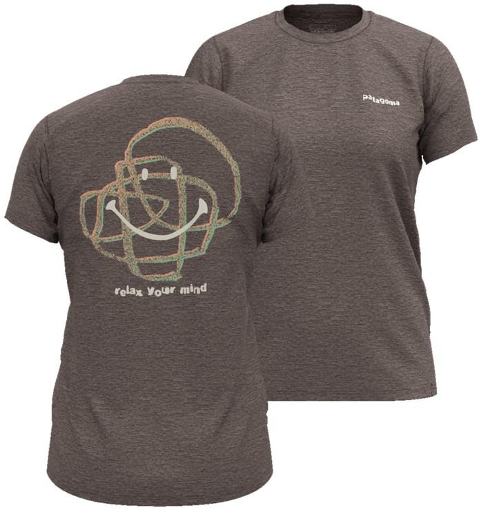 Capilene Cool Daily SS Shirt - Rock & Relax - Womens - crimini taupe / light crimini taupe x-dye 1