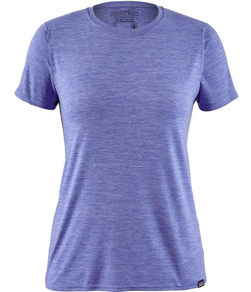 Capilene Cool Daily SS Shirt - Womens - light violet blue - light light violet blue x-dye 1