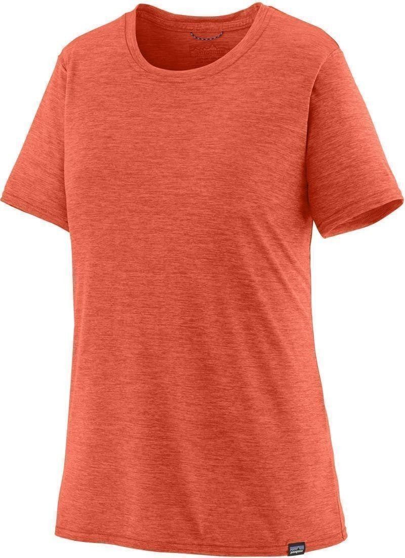 Capilene Cool Daily SS Shirt - Womens - pimento red / coho coral x-dye 1