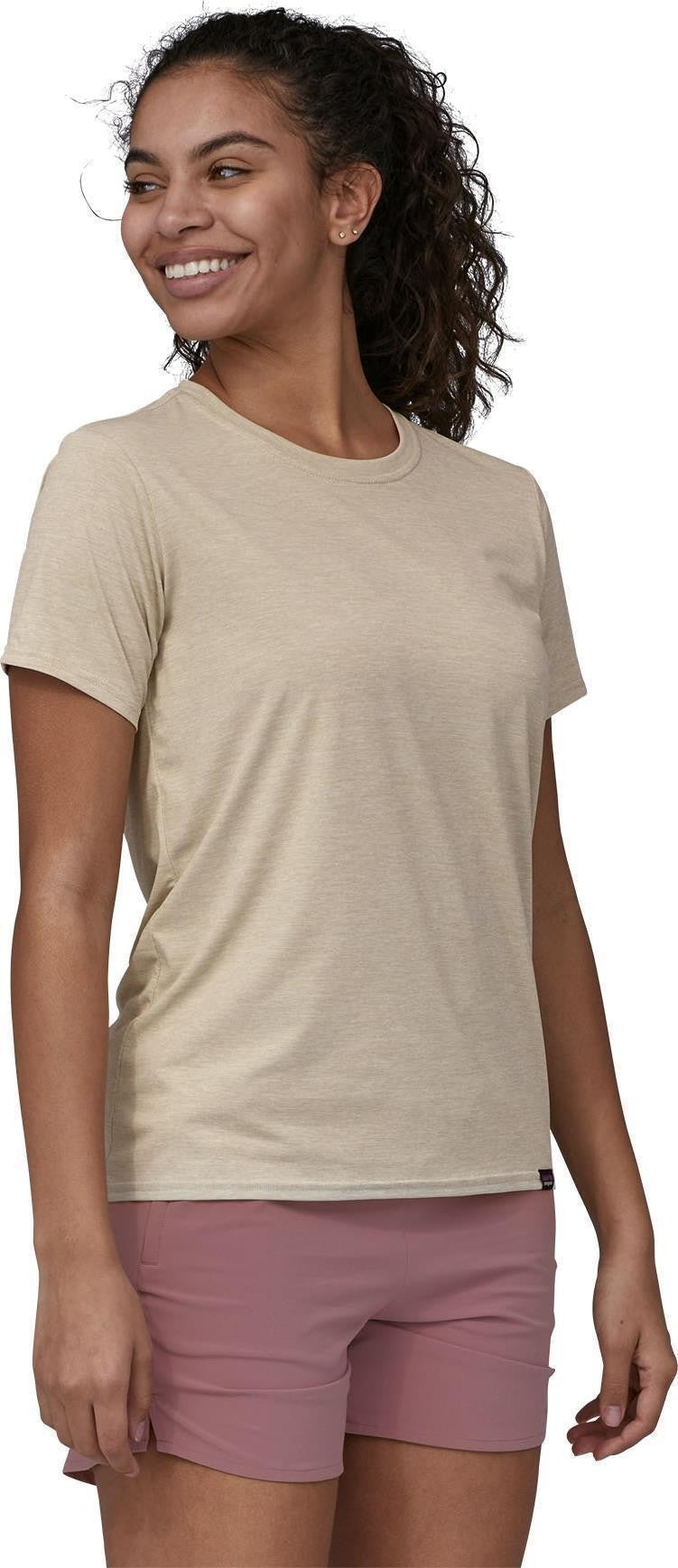 Capilene Cool Daily SS Shirt - Womens - pumice / dyno white x-dye 1
