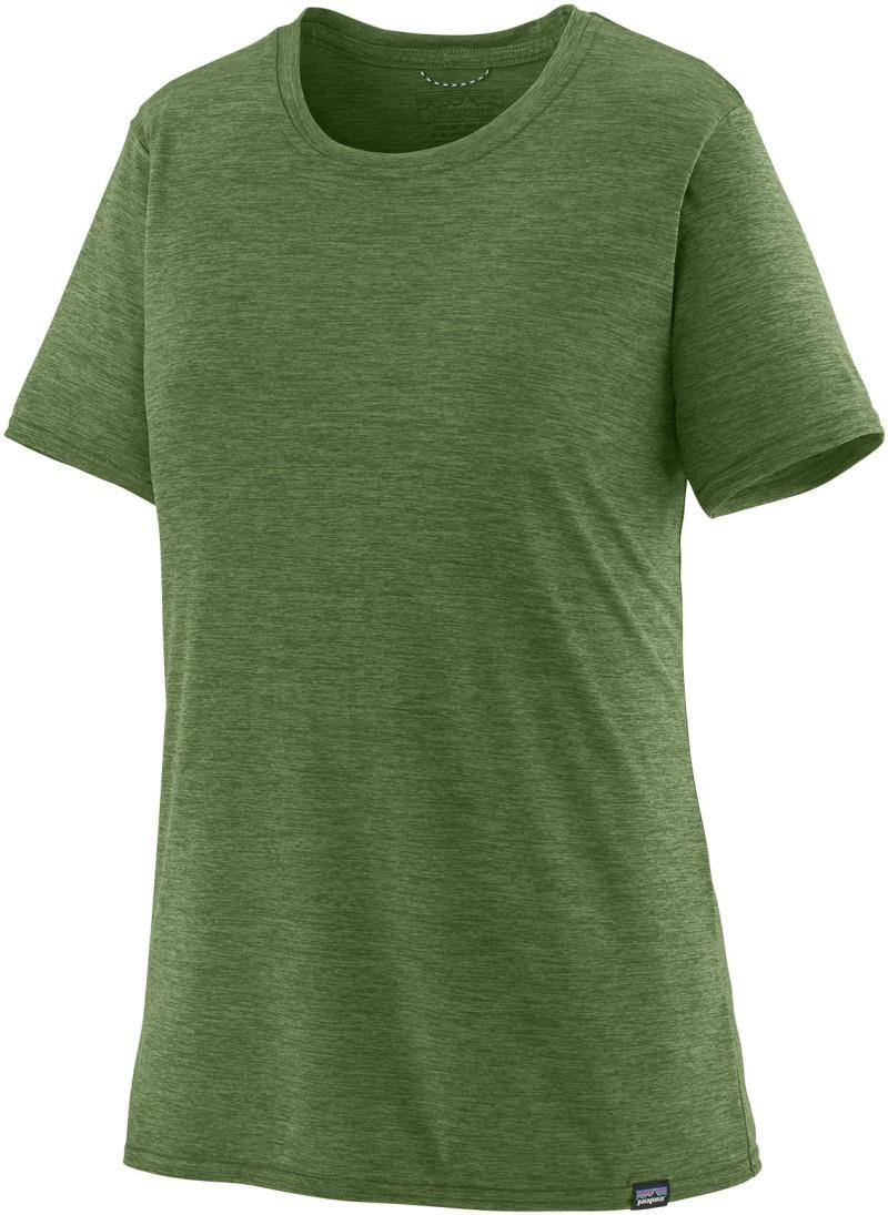 Capilene Cool Daily SS Shirt - Womens - terrain green / light terrain green x-dye 1