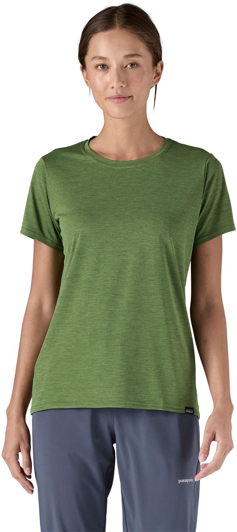 Capilene Cool Daily SS Shirt - Womens - terrain green / light terrain green x-dye 1