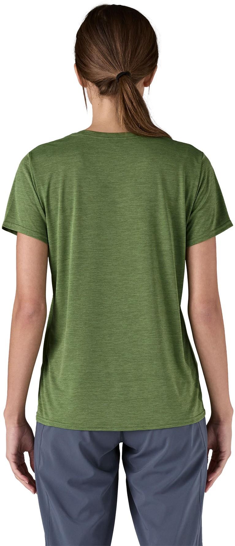 Capilene Cool Daily SS Shirt - Womens - terrain green / light terrain green x-dye 1