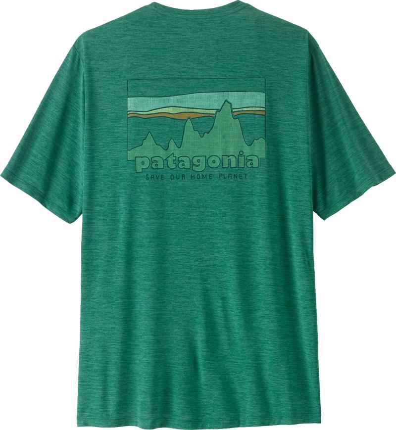 Capilene Cool Daily Shirt - 73 Skyline - Mens - gem green / light gem green x-dye 1