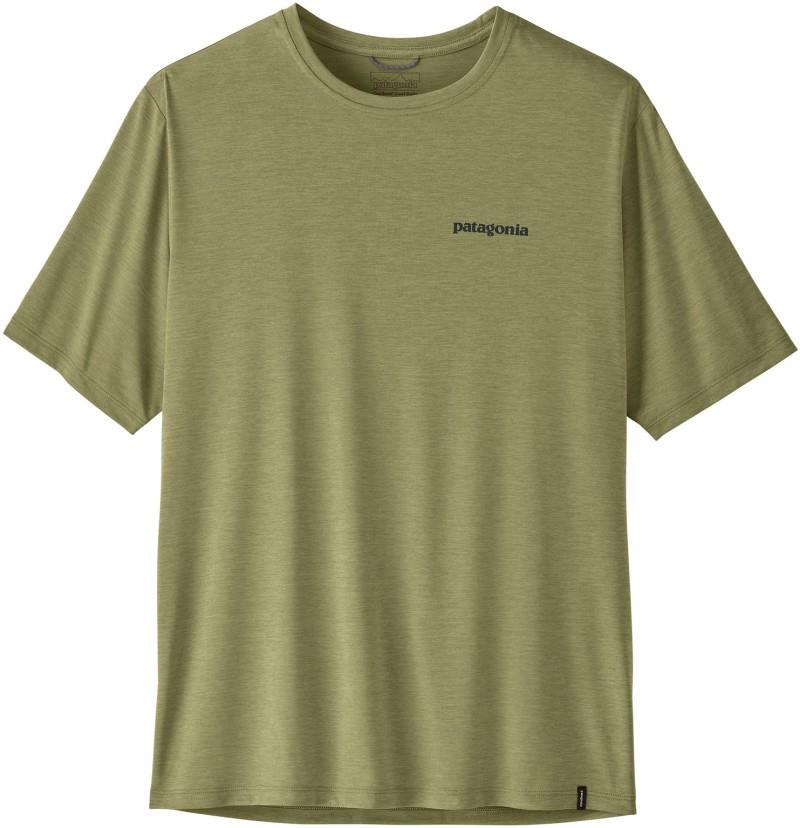 Capilene Cool Daily Shirt - Boardshort Logo - Mens - gumtree green / light gumtree green x-dye 1