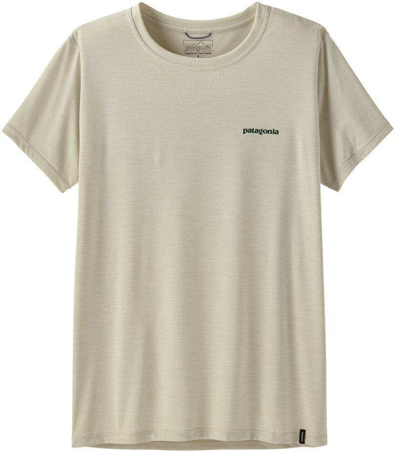 Capilene Cool Daily Shirt - Boardshort Logo - Womens - dyno white 1