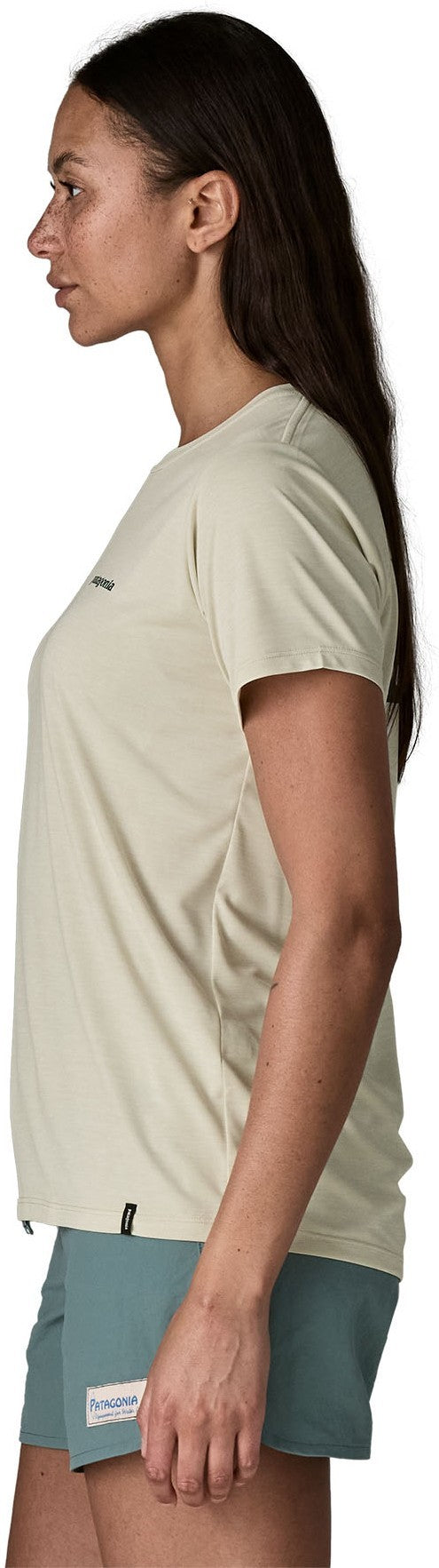 Capilene Cool Daily Shirt - Boardshort Logo - Womens - dyno white 1