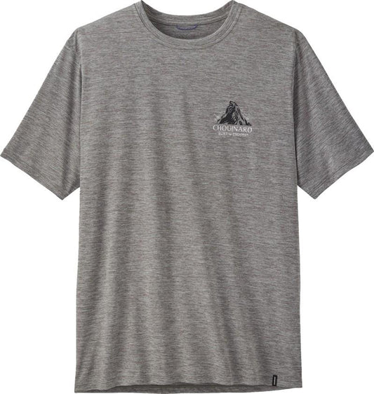 Capilene Cool Daily Shirt - Chouinard Crest - Mens - feather grey 1