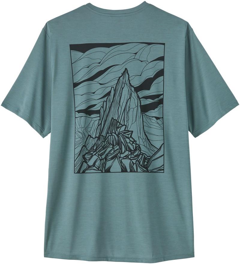 Capilene Cool Daily Shirt - Cloud Crag - Mens - blue sage / light blue sage x-dye 1