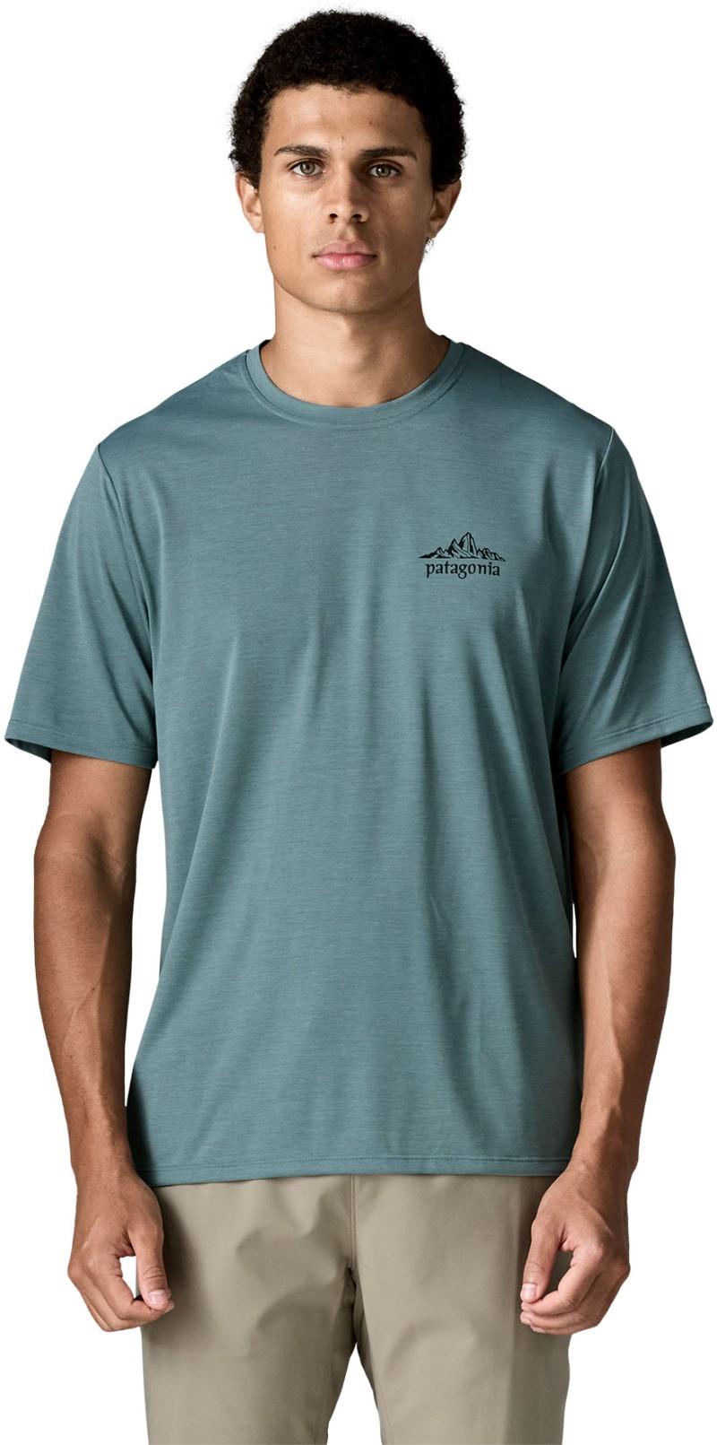 Capilene Cool Daily Shirt - Cloud Crag - Mens - blue sage / light blue sage x-dye 1