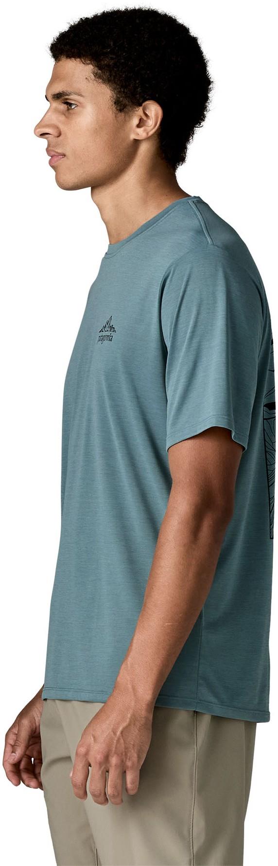Capilene Cool Daily Shirt - Cloud Crag - Mens - blue sage / light blue sage x-dye 1