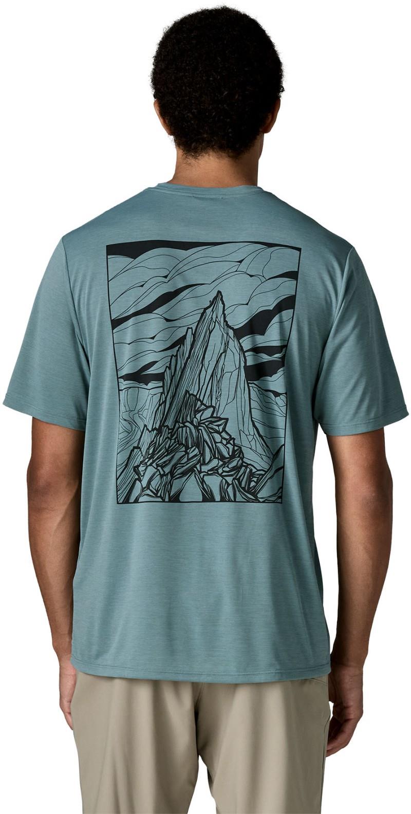 Capilene Cool Daily Shirt - Cloud Crag - Mens - blue sage / light blue sage x-dye 1