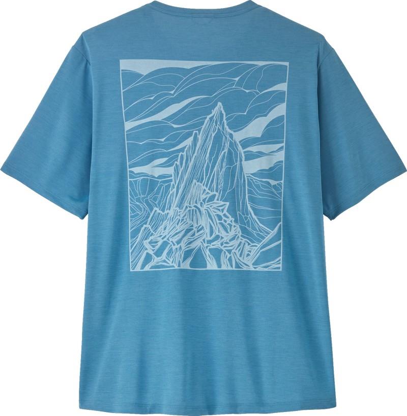 Capilene Cool Daily Shirt - Cloud Crag - Mens - shore blue / light shore blue x-dye 1
