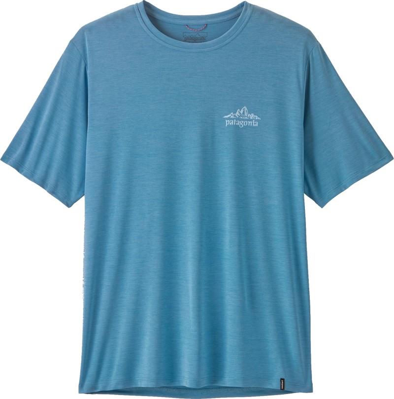 Capilene Cool Daily Shirt - Cloud Crag - Mens - shore blue / light shore blue x-dye 1