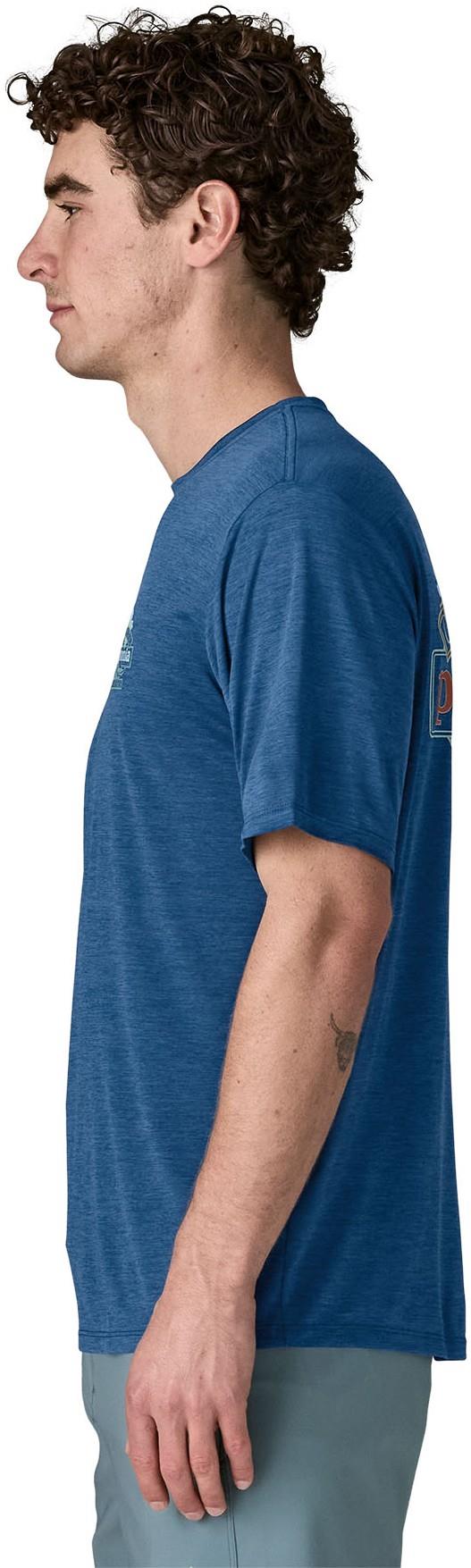 Capilene Cool Daily Shirt - Great Waves - Mens - clement blue / light clement blue x-dye 1