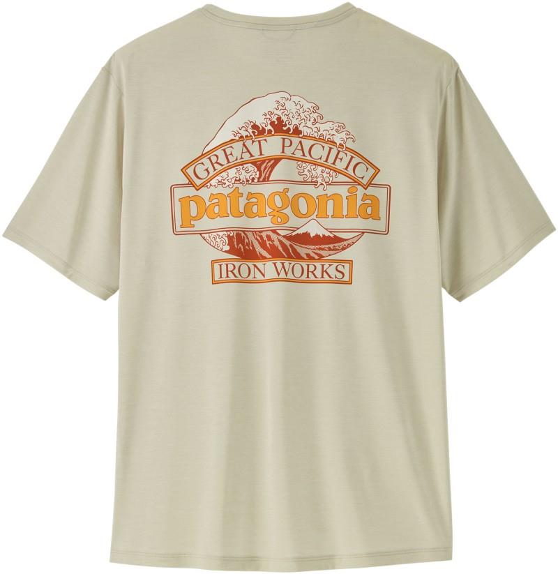 Capilene Cool Daily Shirt - Great Waves - Mens - dyno white 1