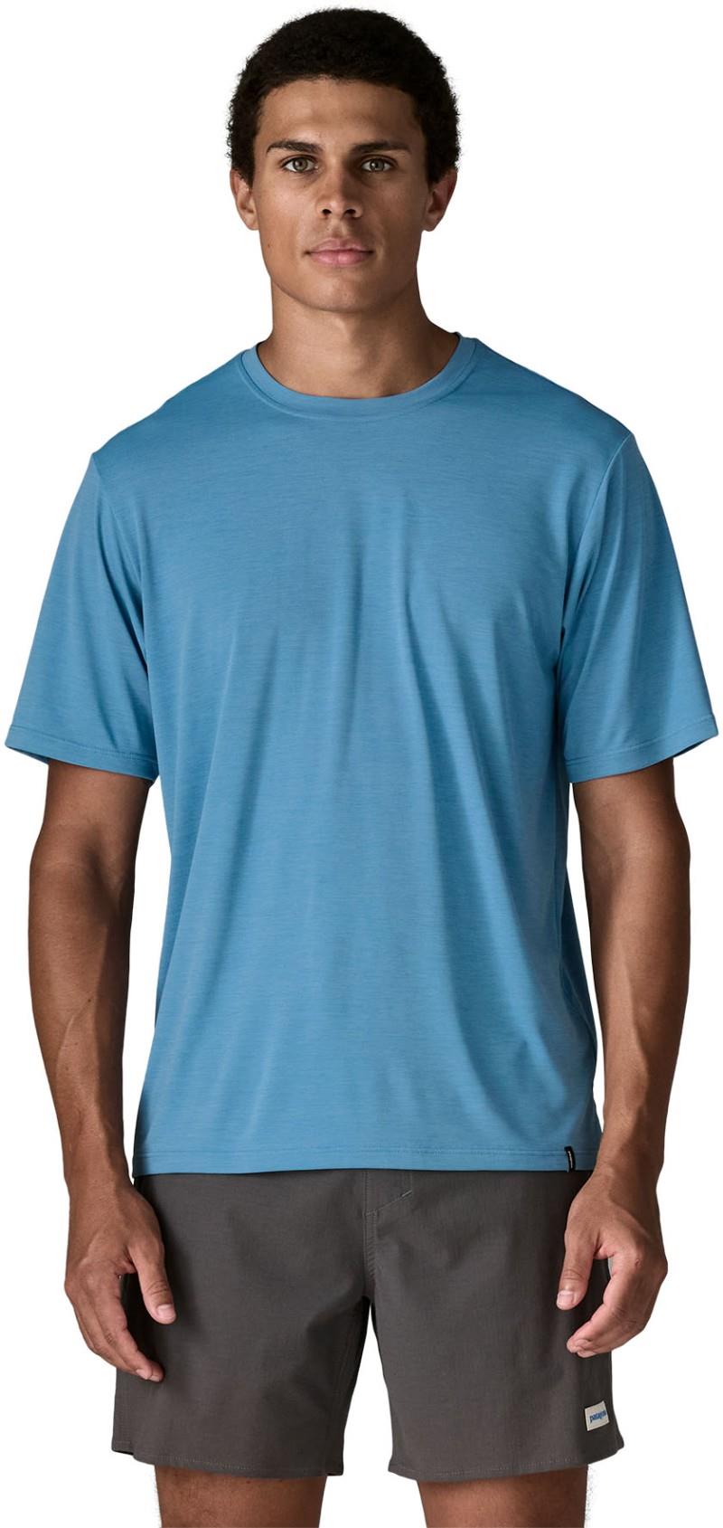 Capilene Cool Daily Shirt - Mens - shore blue / light shore blue x-dye 1