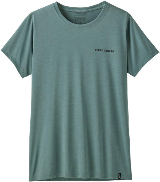 Capilene Cool Daily Shirt - Mother Rays - Womens - blue sage / light blue sage x-dye 1
