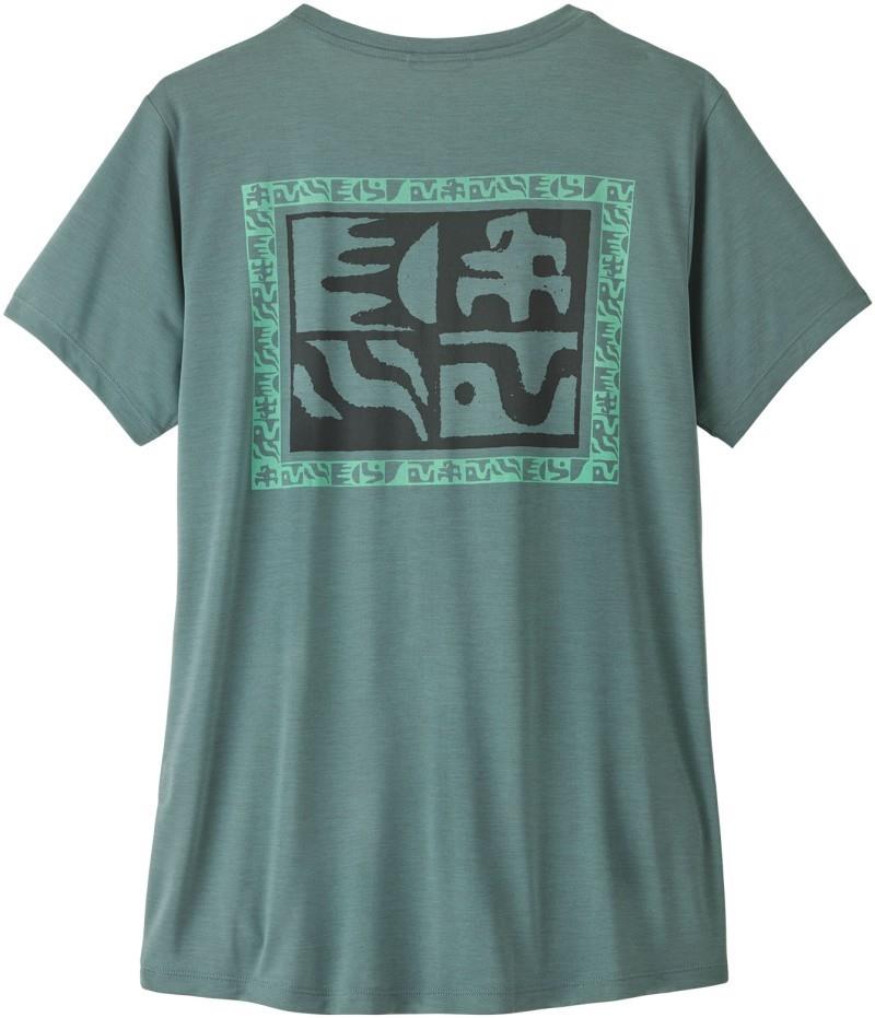 Capilene Cool Daily Shirt - Mother Rays - Womens - blue sage / light blue sage x-dye 1