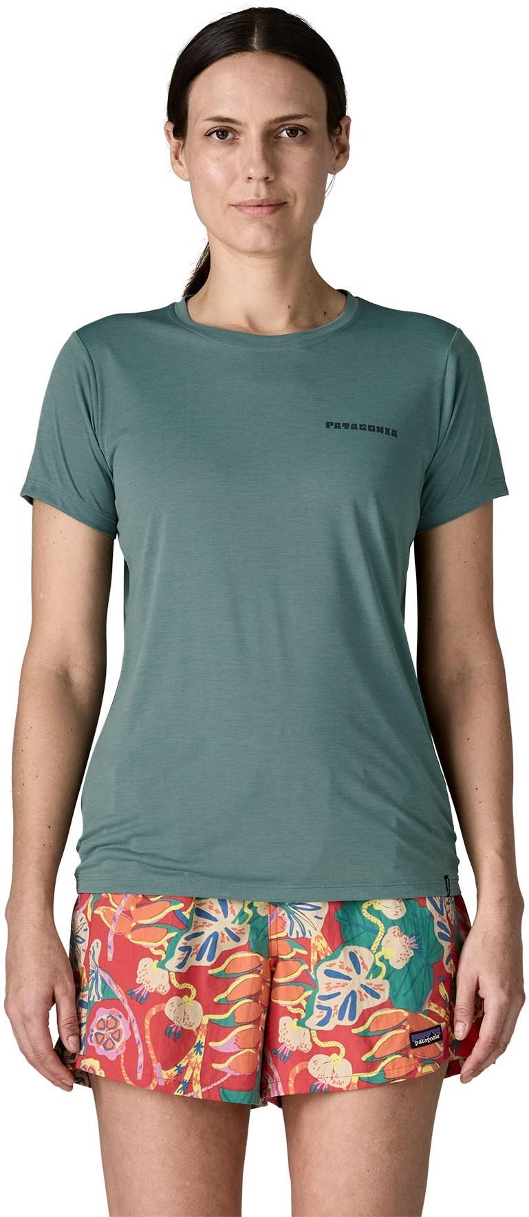 Capilene Cool Daily Shirt - Mother Rays - Womens - blue sage / light blue sage x-dye 1
