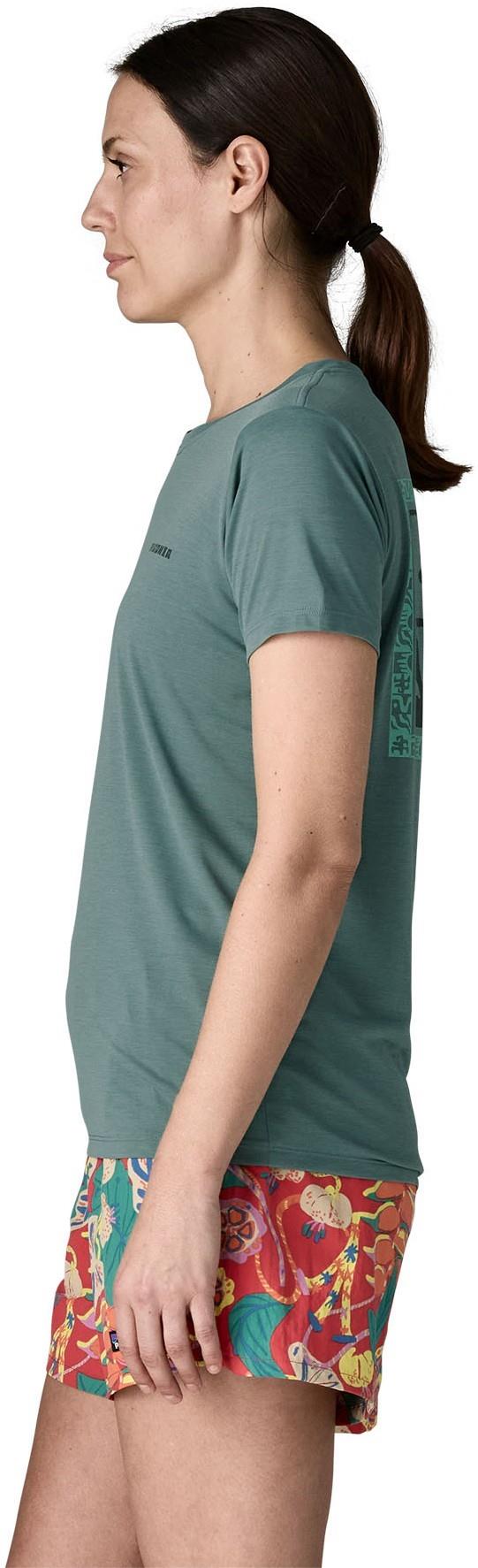 Capilene Cool Daily Shirt - Mother Rays - Womens - blue sage / light blue sage x-dye 1