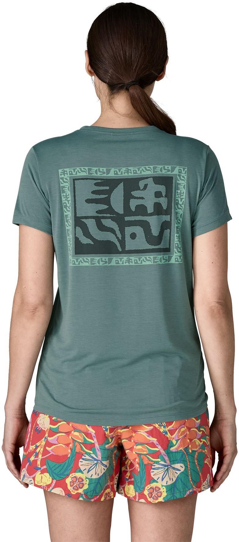 Capilene Cool Daily Shirt - Mother Rays - Womens - blue sage / light blue sage x-dye 1