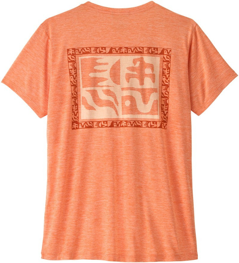 Capilene Cool Daily Shirt - Mother Rays - Womens - peach sherbet 1