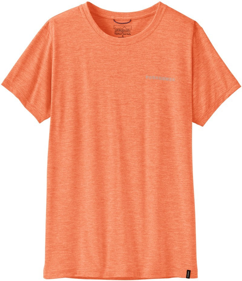 Capilene Cool Daily Shirt - Mother Rays - Womens - peach sherbet 1