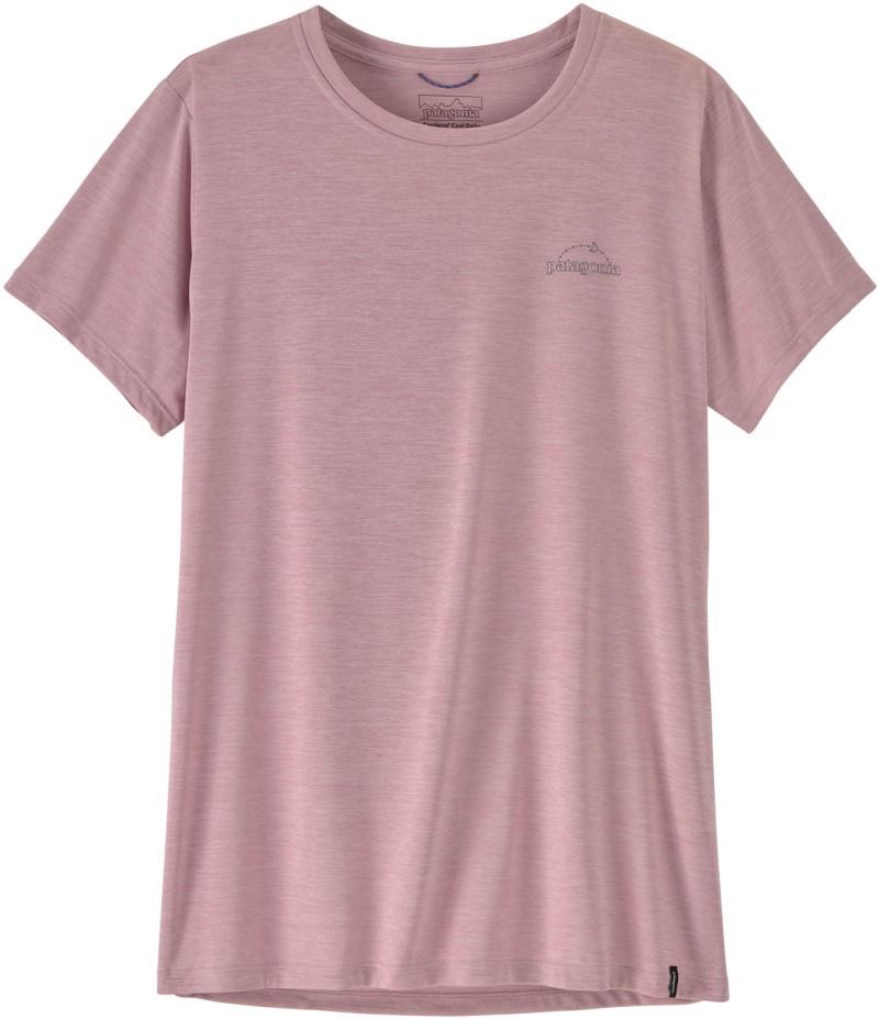 Capilene Cool Daily Shirt - P-6 Cosmos - Womens - fuzzy mauve / light fuzzy mauve x-dye 1