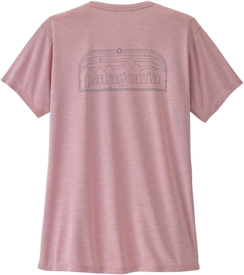 Capilene Cool Daily Shirt - P-6 Cosmos - Womens - fuzzy mauve / light fuzzy mauve x-dye 1
