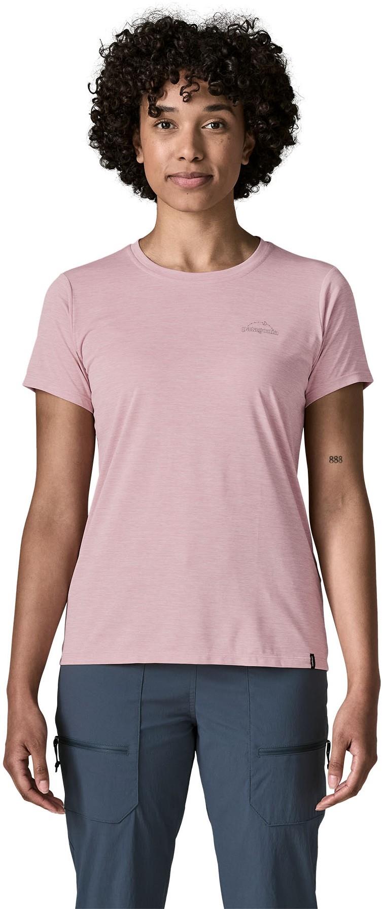 Capilene Cool Daily Shirt - P-6 Cosmos - Womens - fuzzy mauve / light fuzzy mauve x-dye 1