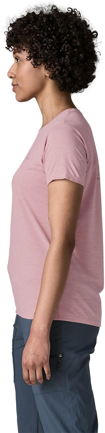 Capilene Cool Daily Shirt - P-6 Cosmos - Womens - fuzzy mauve / light fuzzy mauve x-dye 1