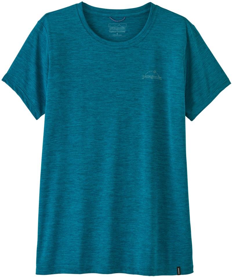 Capilene Cool Daily Shirt - P-6 Cosmos - Womens - glacial blue / light glacial blue x-dye 1