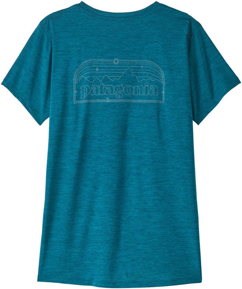 Capilene Cool Daily Shirt - P-6 Cosmos - Womens - glacial blue / light glacial blue x-dye 1