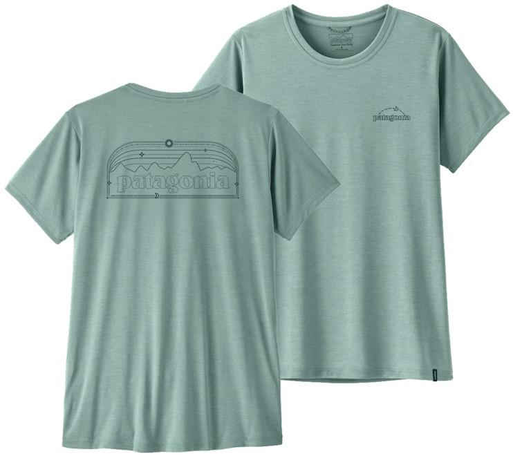 Capilene Cool Daily Shirt - P-6 Cosmos - Womens - mixed green / light mixed green x-dye 1